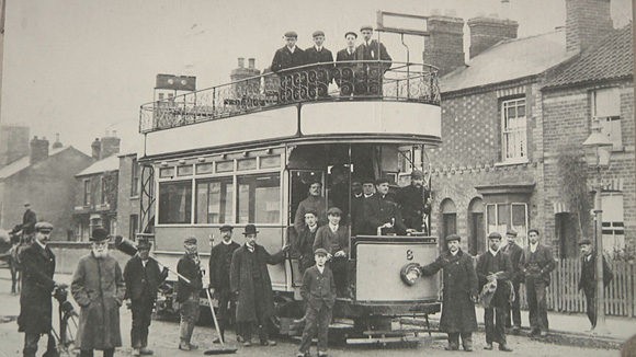 Testing new tram system 1905