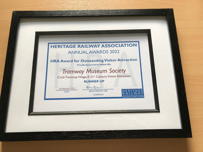 Runner Up Outstanding Visitor Attraction 2022